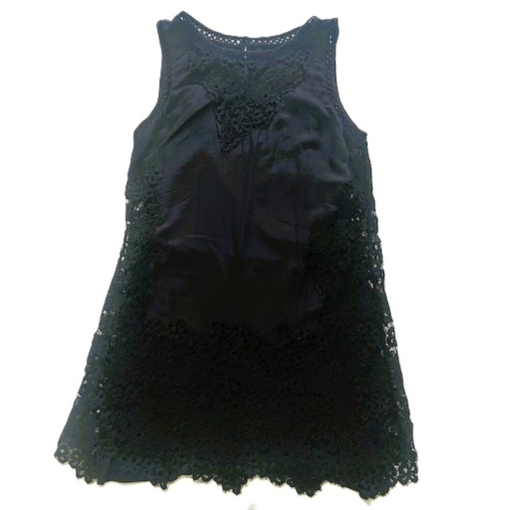 Abercrombi & Fitch Ladies Dress  PMedium Black Lace Lined with Adjustable Read